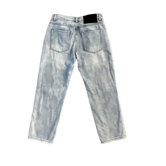 One Teaspoon Wilde Blue Truckers Mid Rise Straight Leg Distressed Rigid Jeans 27 - Picture 7 of 10